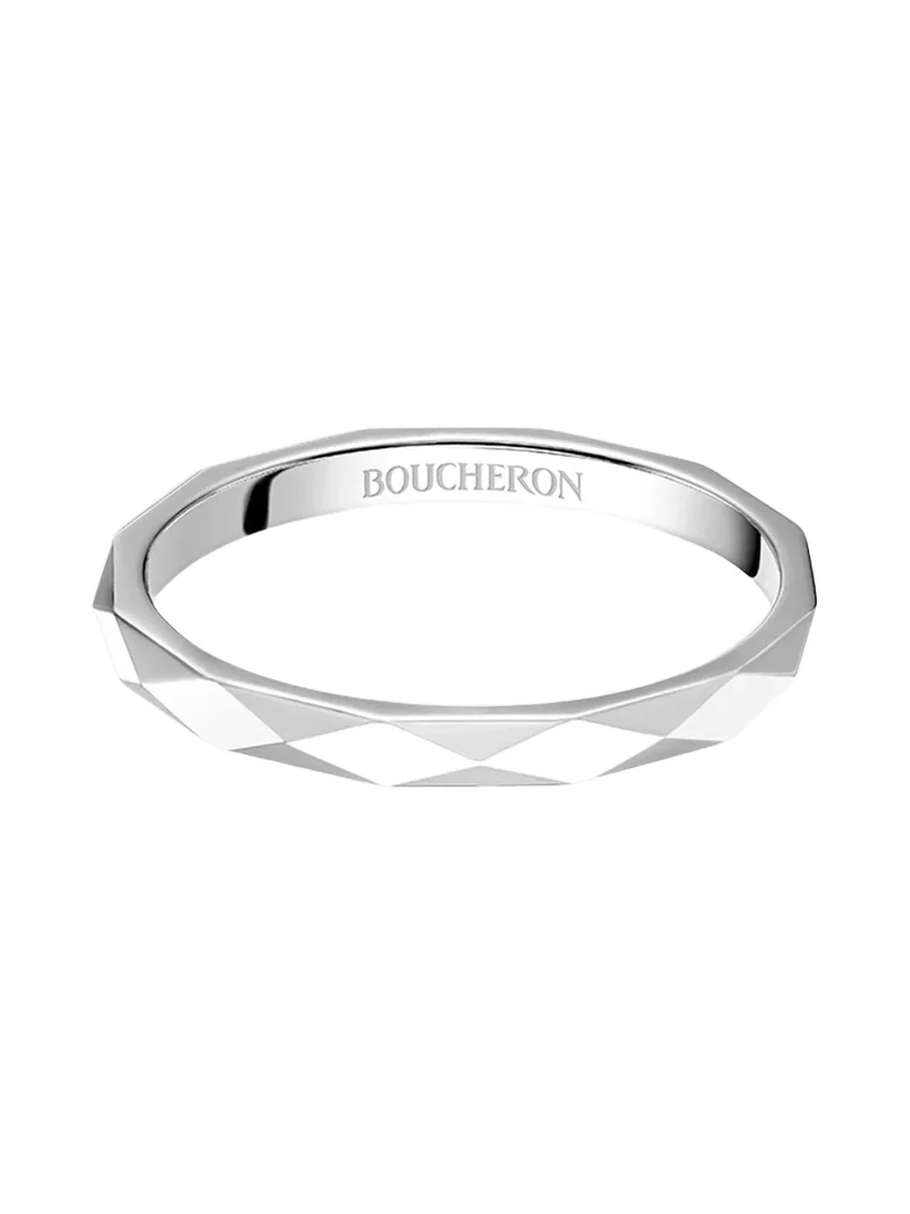 Boucheron Women's Facette Platinum Wedding Band