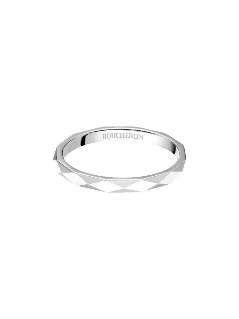 Women's Facette Platinum Wedding Band Women's Facette Platinum Wedding Band
