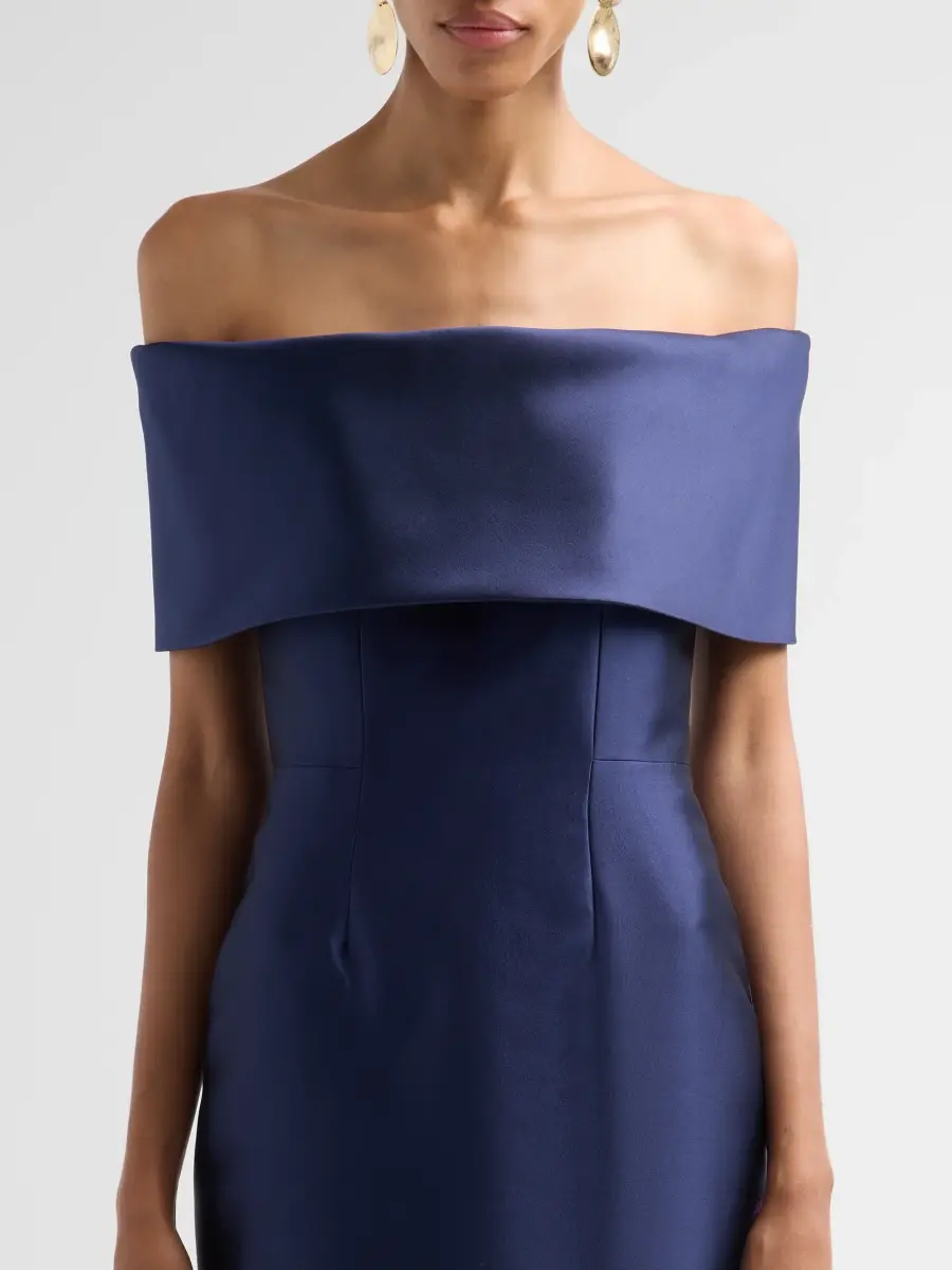 CATHERINE REGEHR Women's Silk-Wool Radzimir Off-The-Shoulder Gown | Thumbnail 5 CATHERINE REGEHR Women's Silk-Wool Radzimir Off-The-Shoulder Gown | Thumbnail 5