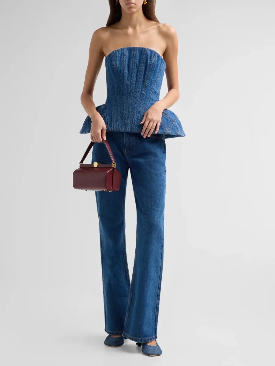 Aknvas Women's Emmi Corset Denim Top | Thumbnail 2 Aknvas Women's Emmi Corset Denim Top | Thumbnail 2