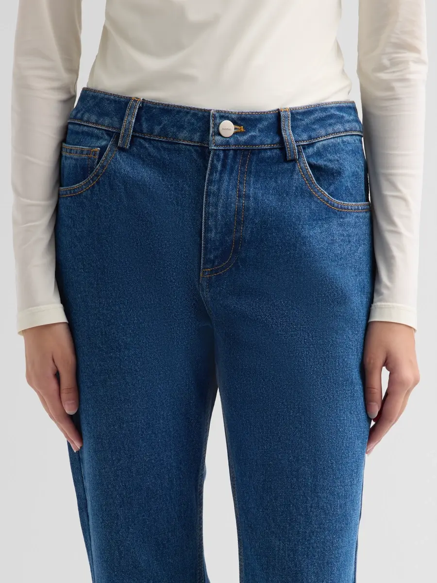 Aknvas Women's Viv Mid-Rise Flare-Leg Jeans | Thumbnail 5