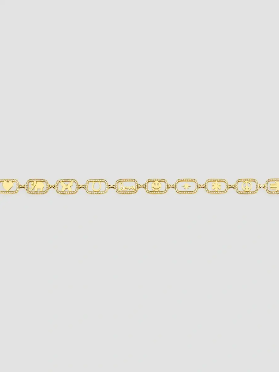 Sydney Evan Women's Confetti Disco 14K Yellow Gold & 1.10 TCW Diamond Icon Bracelet | Thumbnail 2 Sydney Evan Women's Confetti Disco 14K Yellow Gold & 1.10 TCW Diamond Icon Bracelet | Thumbnail 2