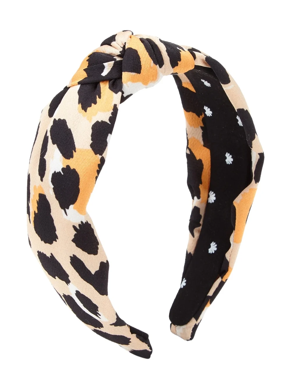 Women's Silk Knotted Leopard Print Headband Women's Silk Knotted Leopard Print Headband