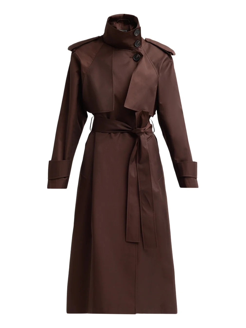 Mercer Collective Women's Stand Collar Belted Trench Coat