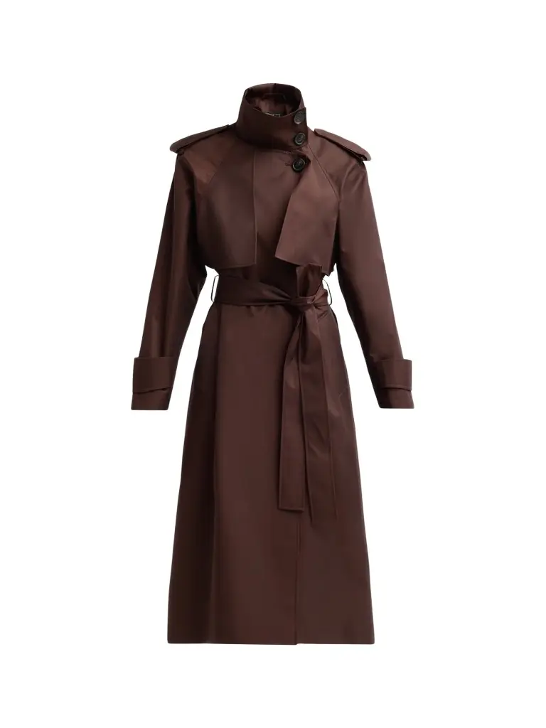 Mercer Collective Women's Stand Collar Belted Trench Coat