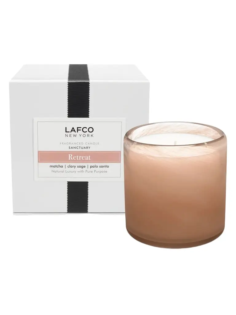 Unisex Retreat Sanctuary Glass Candle