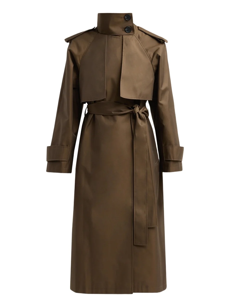 Mercer Collective Women's Stand Collar Belted Trench Coat