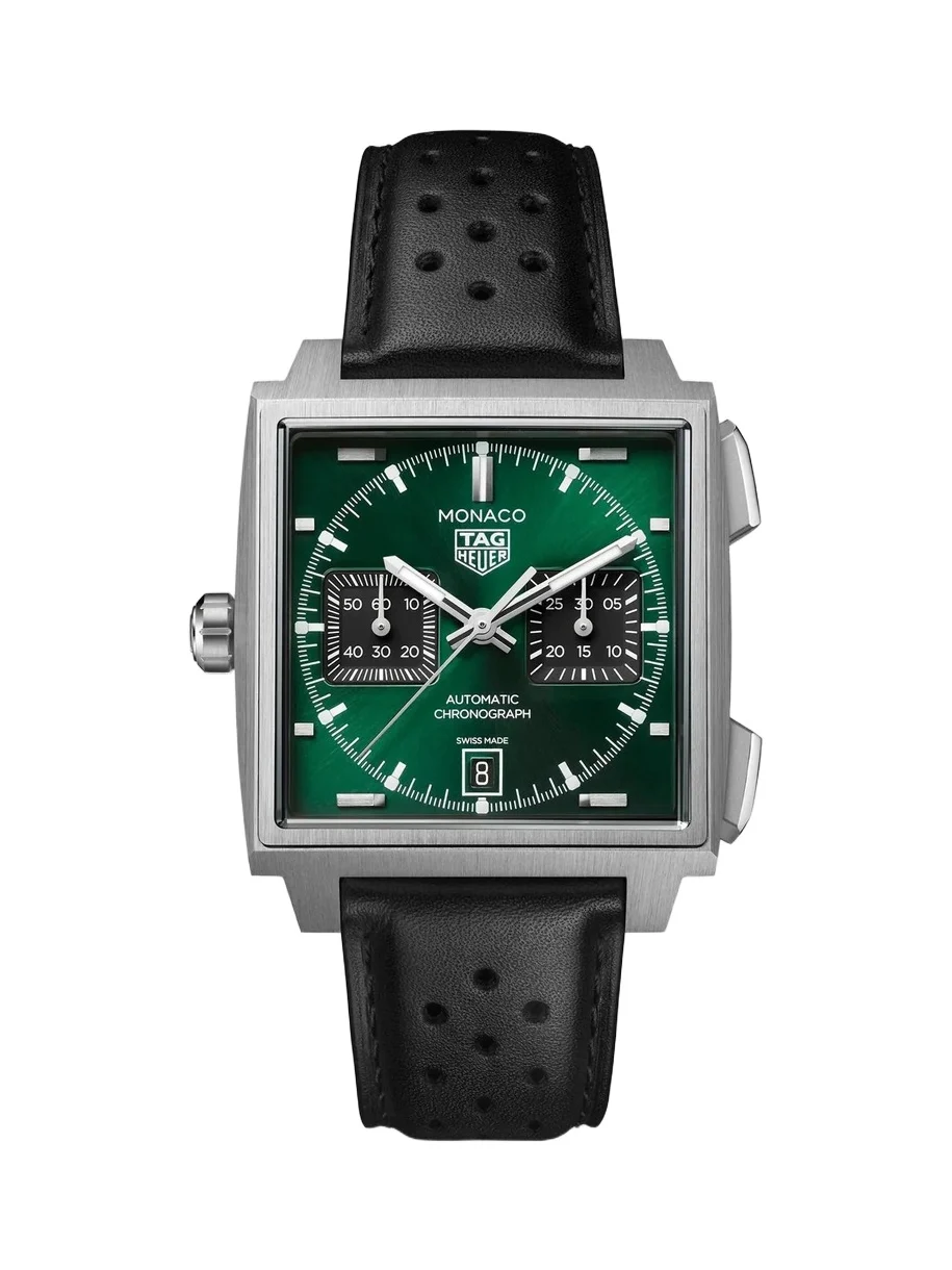 TAG Heuer Women's Monaco Titanium & Braided Leather Chronograph Watch/39MM