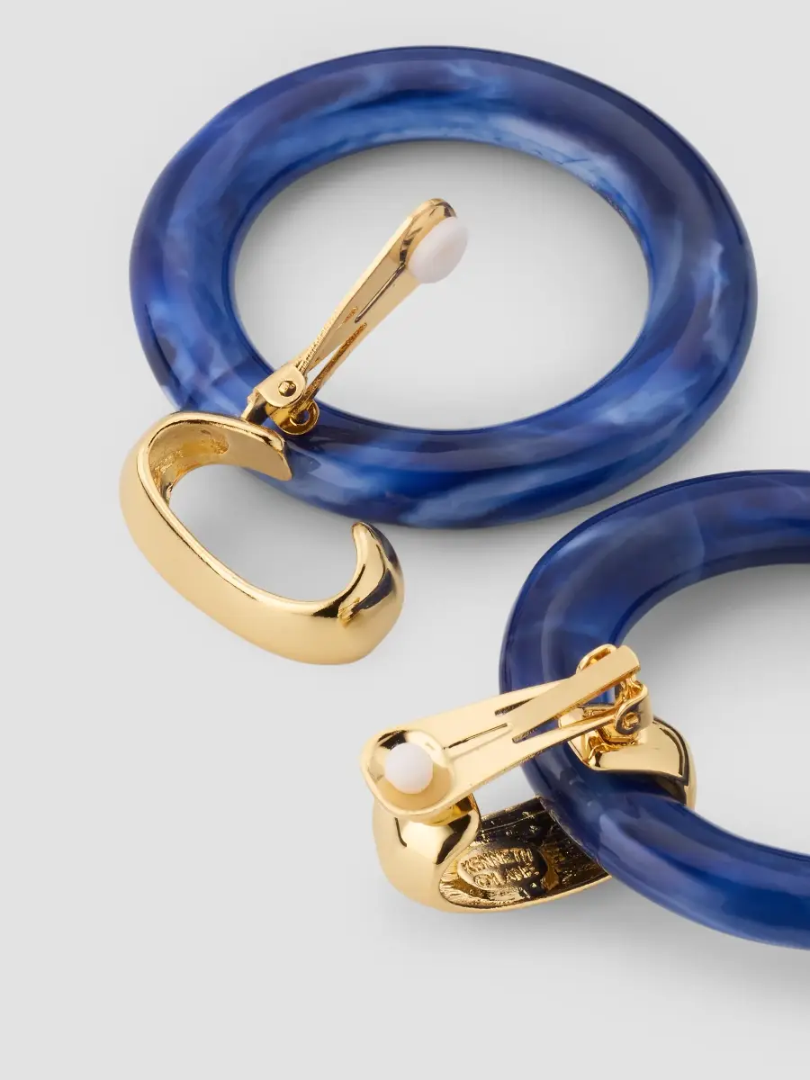 KENNETH JAY LANE Women's 18K-Gold-Plated & Lapis Clip-On Earrings | Thumbnail 4 KENNETH JAY LANE Women's 18K-Gold-Plated & Lapis Clip-On Earrings | Thumbnail 4