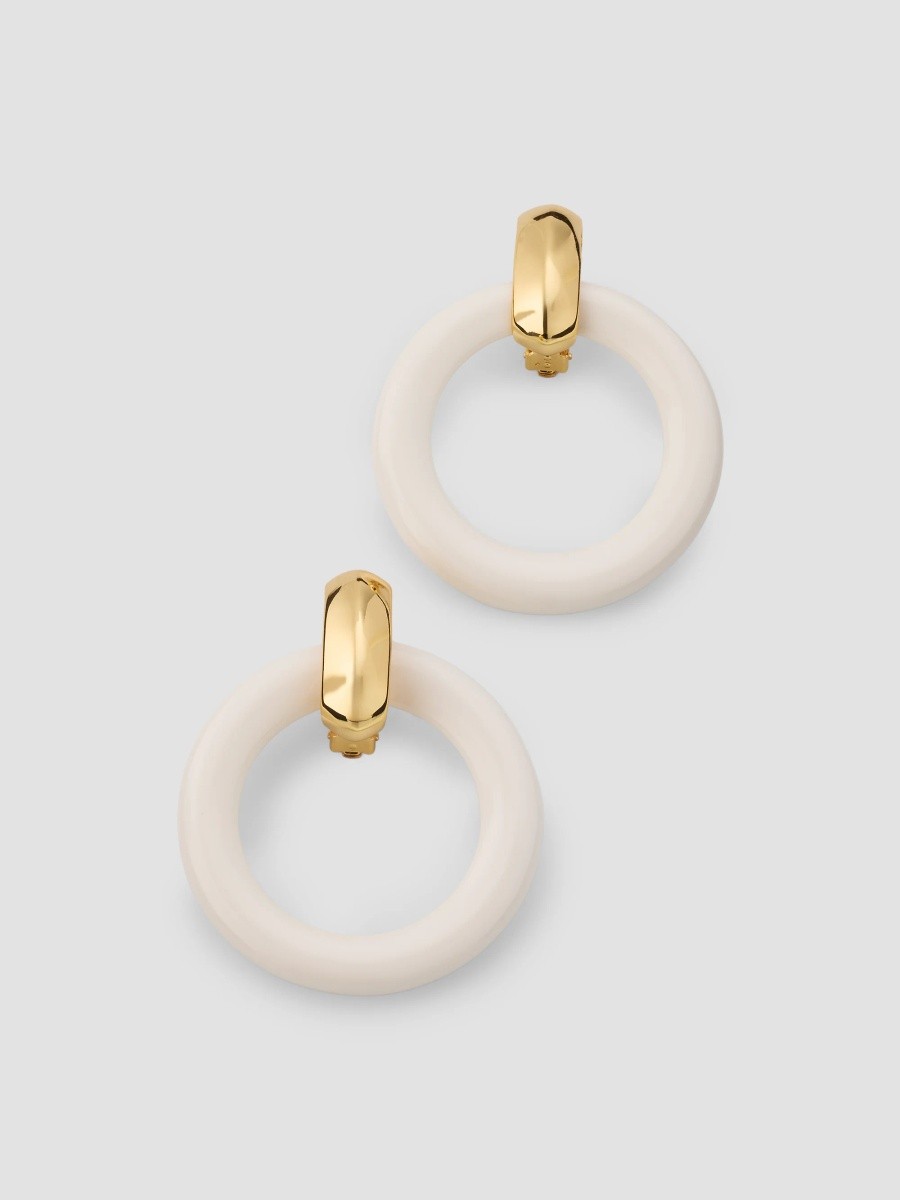 Women's 18K-Gold-Plated & Resin Drop Earrings