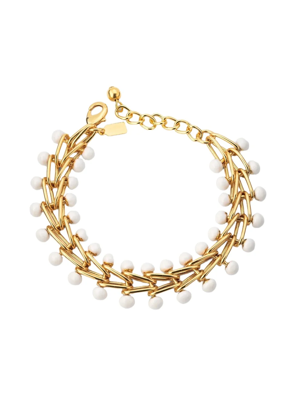Women's 18K-Gold-Plated & Enamel Chain Bracelet