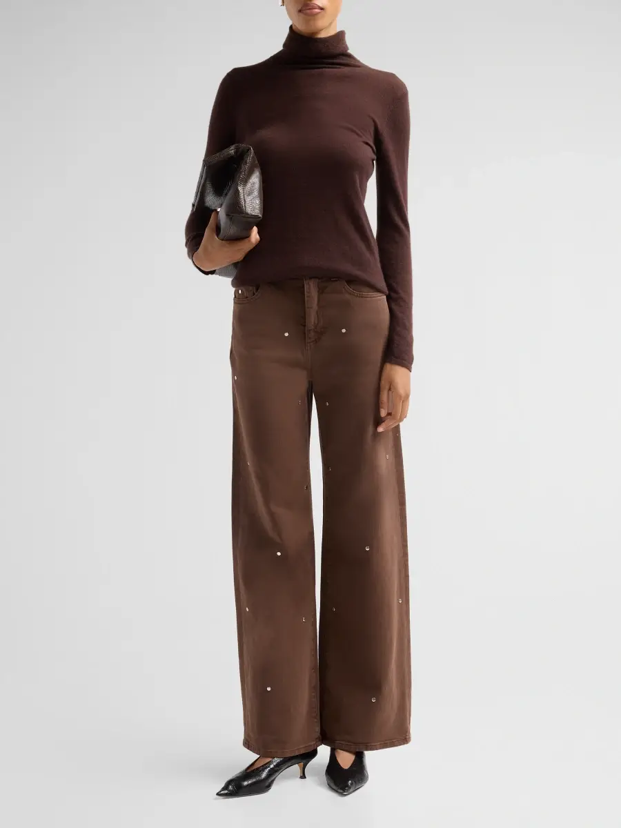 Le Jean Women's Studded Straight-Leg Jeans | Thumbnail 2 Le Jean Women's Studded Straight-Leg Jeans | Thumbnail 2