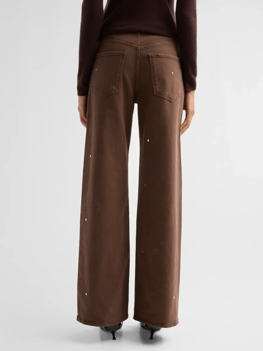Le Jean Women's Studded Straight-Leg Jeans | Thumbnail 3 Le Jean Women's Studded Straight-Leg Jeans | Thumbnail 3