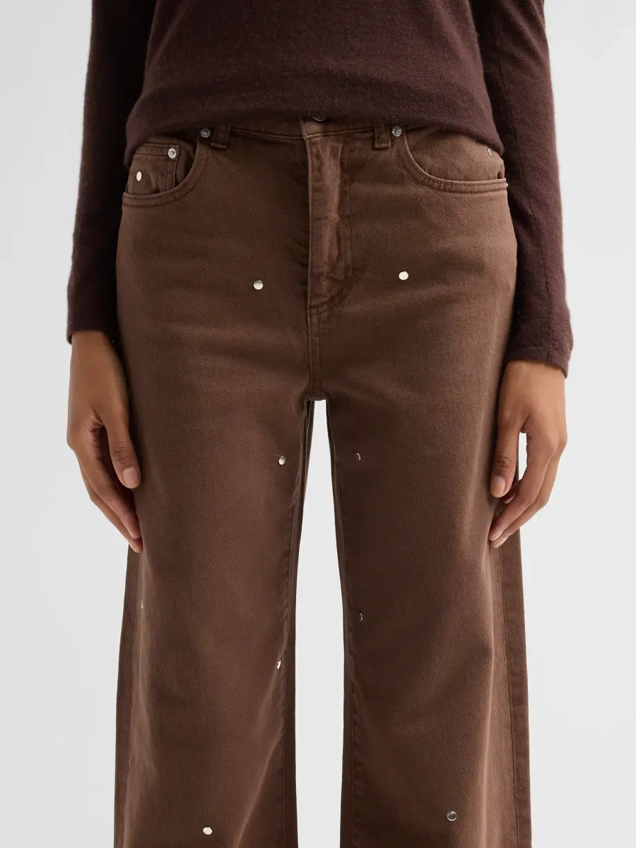 Le Jean Women's Studded Straight-Leg Jeans | Thumbnail 5 Le Jean Women's Studded Straight-Leg Jeans | Thumbnail 5