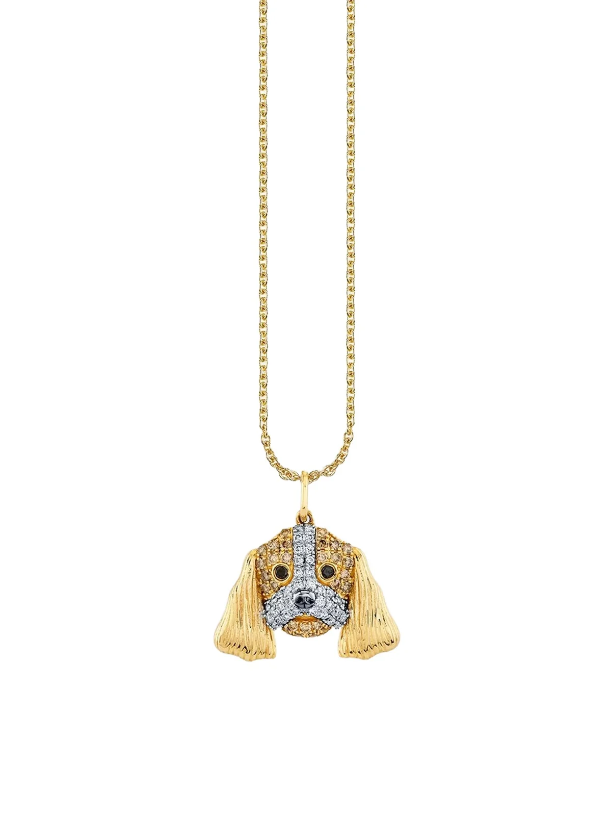 Women's Confetti Disco 14K Yellow Gold & 0.29 TCW Diamond Cocker Spaniel Pendant Necklace Women's Confetti Disco 14K Yellow Gold & 0.29 TCW Diamond Cocker Spaniel Pendant Necklace