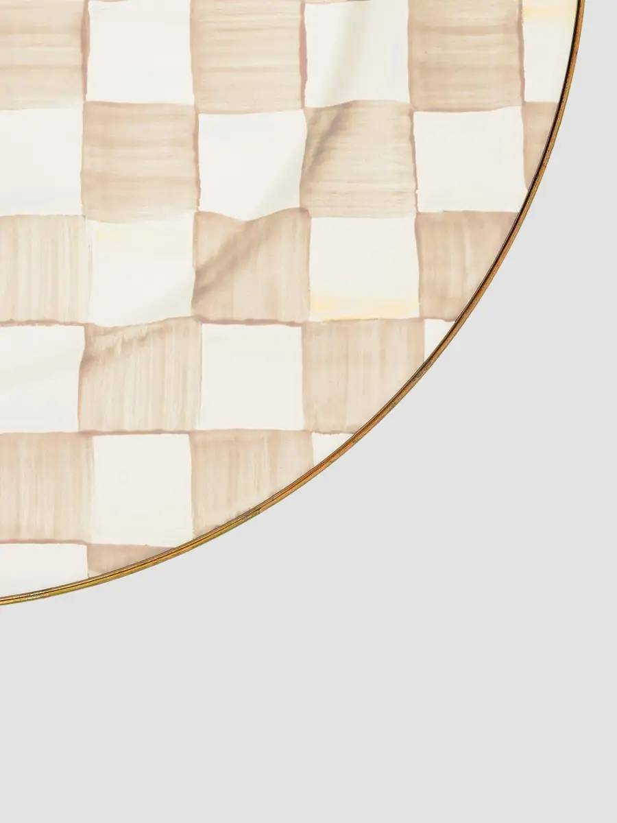 MacKenzie-Childs Mocha Check Charger Plate | Thumbnail 2 MacKenzie-Childs Mocha Check Charger Plate | Thumbnail 2