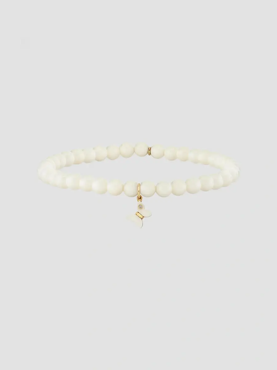 Sydney Evan Women's Tuxedo 14K Yellow Gold & Multi-Gemstone Beaded Stretch Bracelet | Thumbnail 3