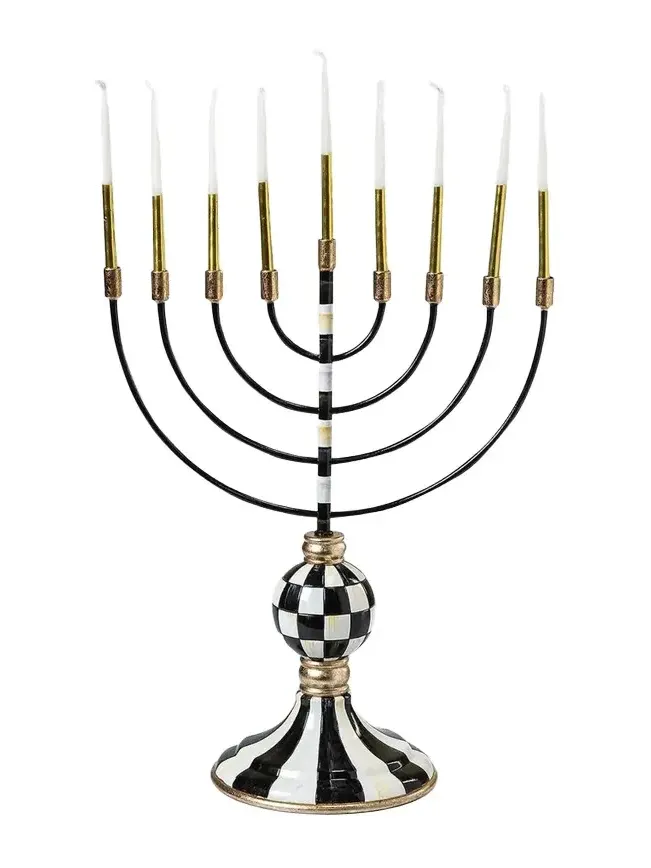 MacKenzie-Childs Courtly Hanukkah Menorah
