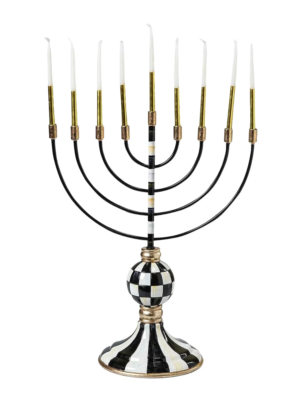MacKenzie-Childs Courtly Hanukkah Menorah
