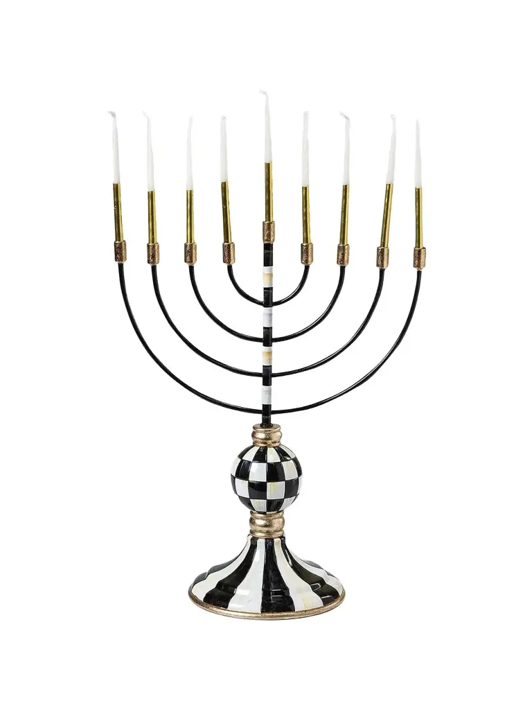 MacKenzie-Childs Courtly Hanukkah Menorah