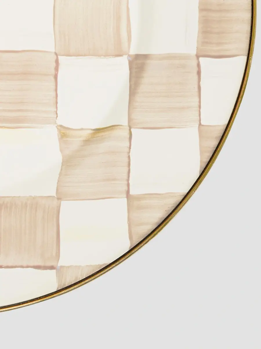 MacKenzie-Childs Mocha Check Dinner Plate | Thumbnail 2 MacKenzie-Childs Mocha Check Dinner Plate | Thumbnail 2