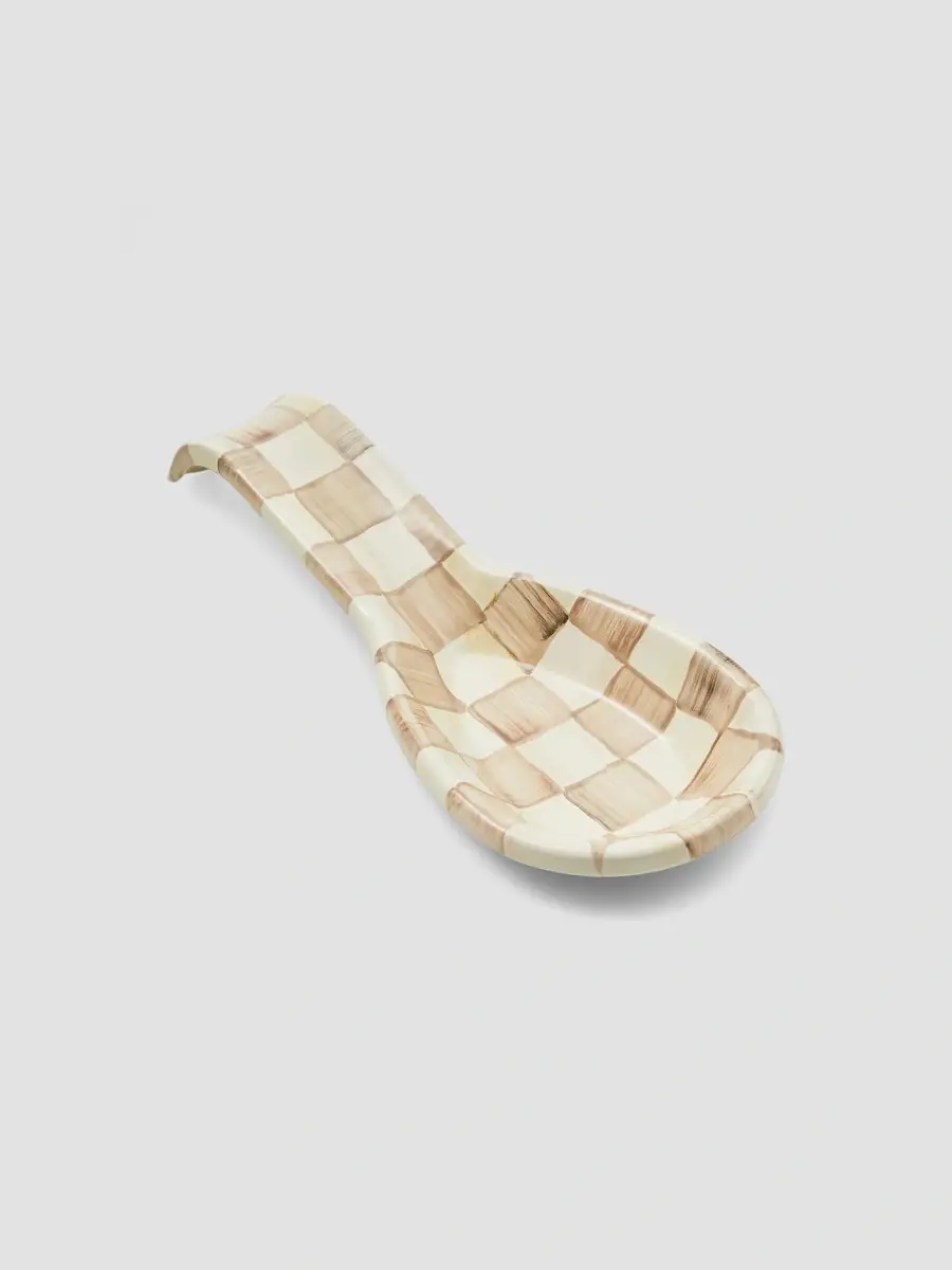 MacKenzie-Childs Mocha Check Spoon Rest | Thumbnail 2 MacKenzie-Childs Mocha Check Spoon Rest | Thumbnail 2