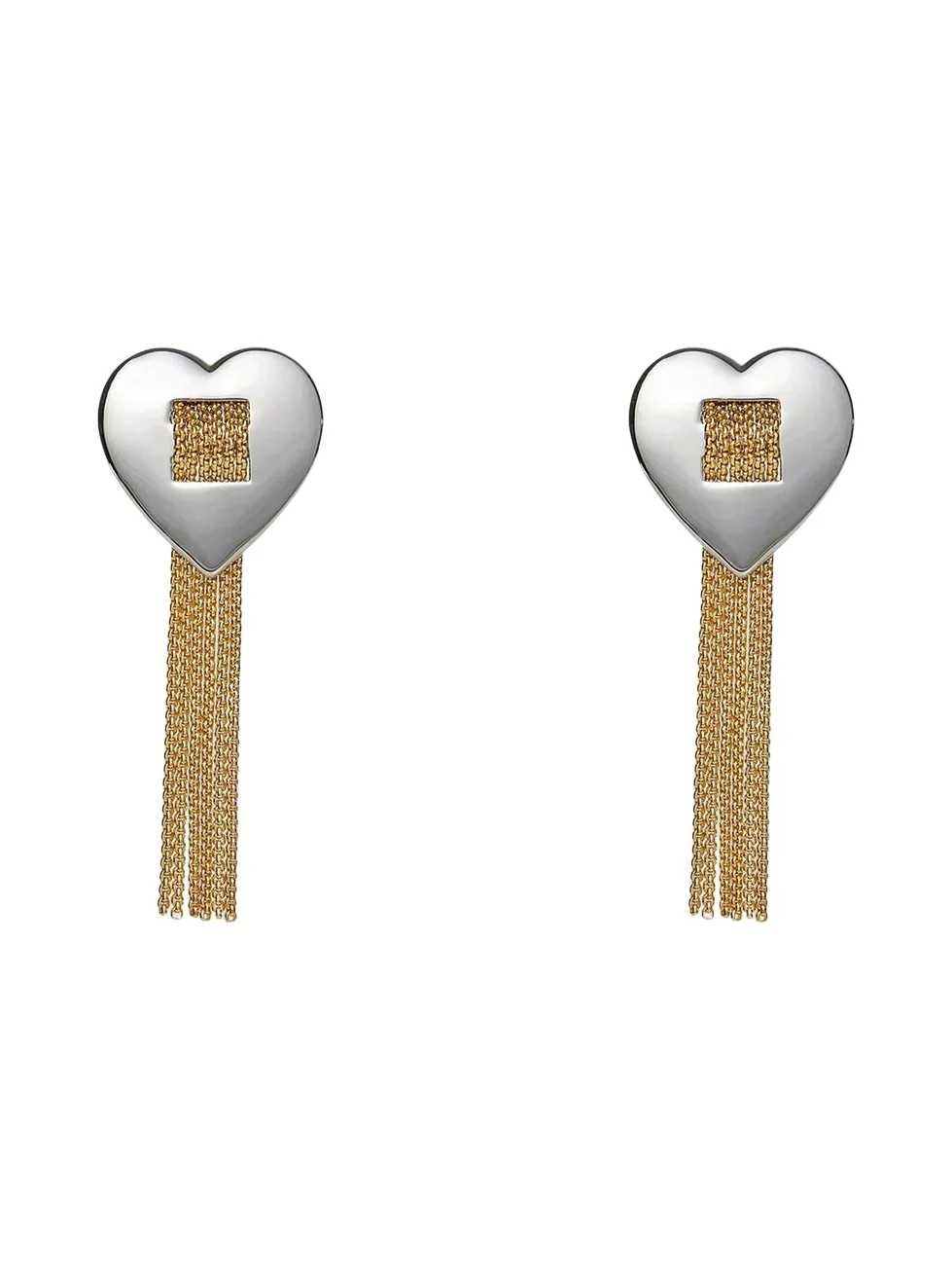 Lele Sadoughi Women's Desert Metal Sweetheart Two-Tone Fringe Earrings