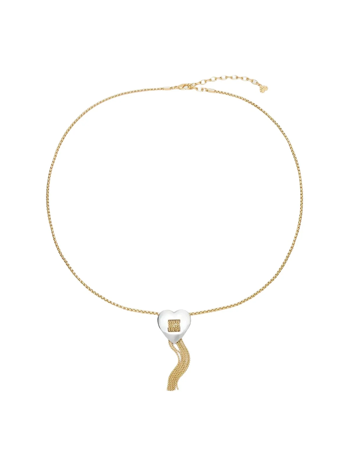 Lele Sadoughi Women's Desert Metal Sweetheart Two-Tone Fringe Pendant Necklace