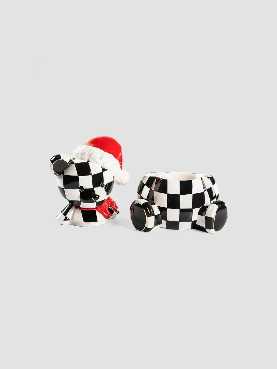 MacKenzie-Childs Christmas Spirit Courtly Santa Bear Cookie Jar | Thumbnail 2 MacKenzie-Childs Christmas Spirit Courtly Santa Bear Cookie Jar | Thumbnail 2