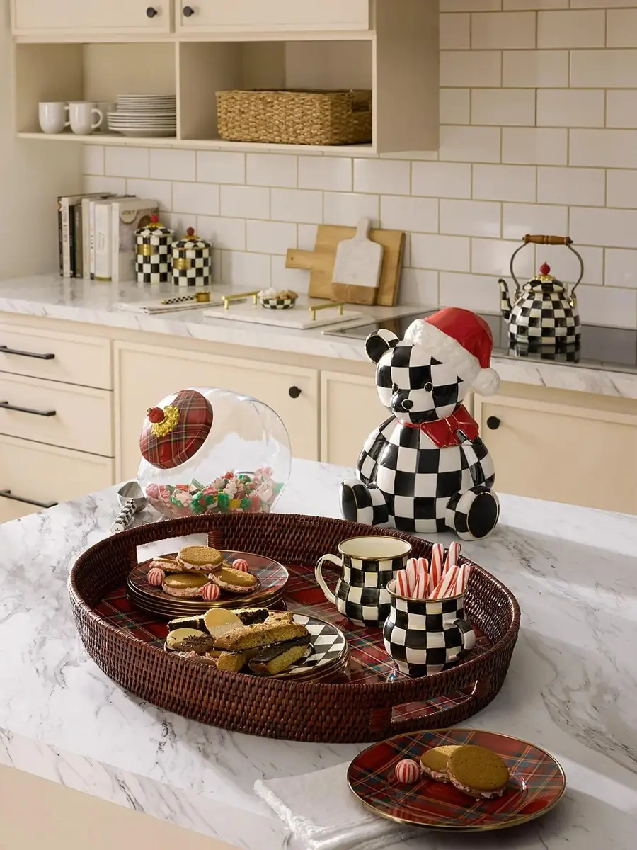 MacKenzie-Childs Christmas Spirit Courtly Santa Bear Cookie Jar | Thumbnail 3 MacKenzie-Childs Christmas Spirit Courtly Santa Bear Cookie Jar | Thumbnail 3