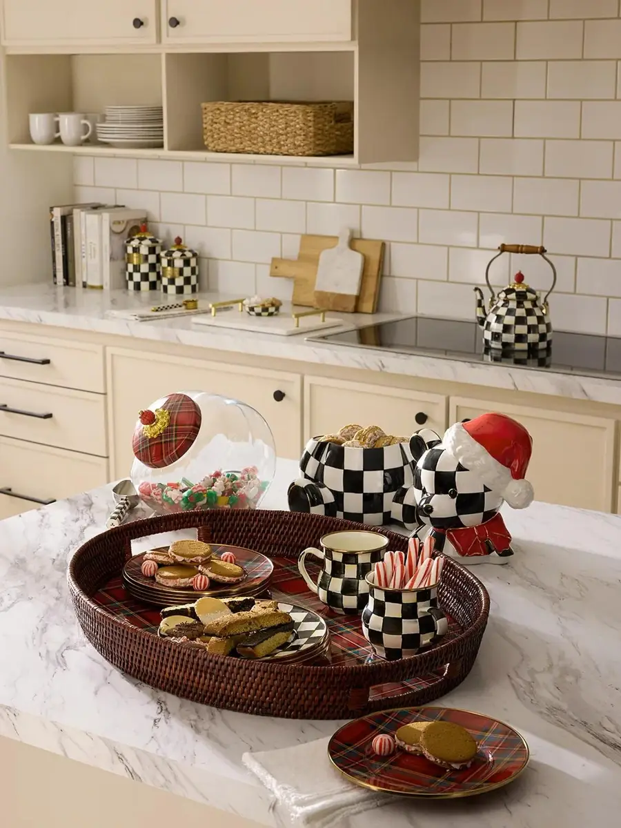 MacKenzie-Childs Christmas Spirit Courtly Santa Bear Cookie Jar | Thumbnail 4 MacKenzie-Childs Christmas Spirit Courtly Santa Bear Cookie Jar | Thumbnail 4