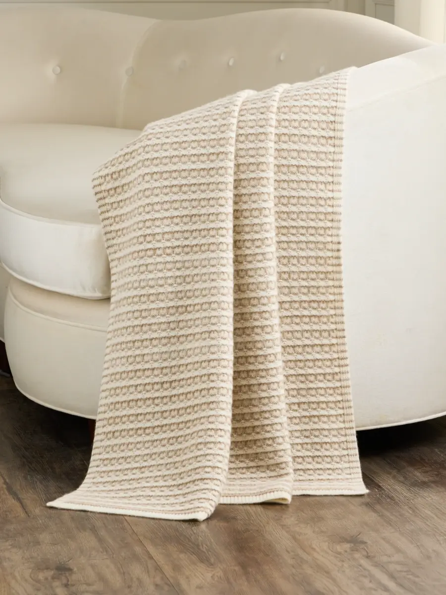 Sofia Cashmere Textured Cashmere Throw Blanket | Thumbnail 2 Sofia Cashmere Textured Cashmere Throw Blanket | Thumbnail 2