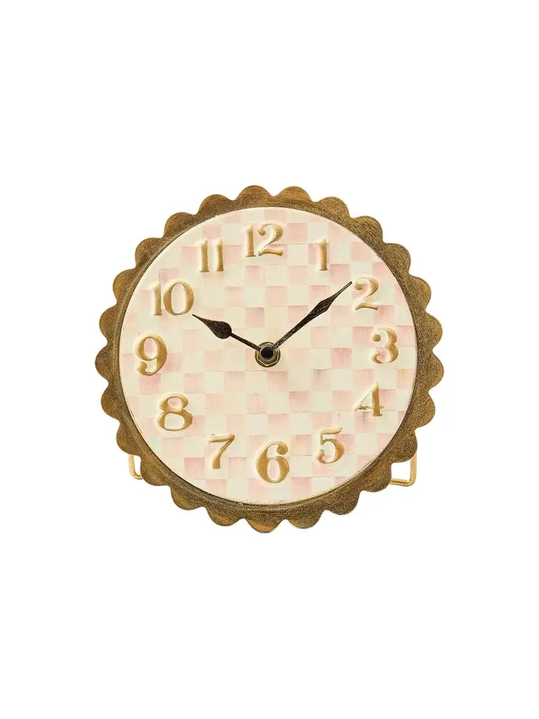 MacKenzie-Childs Checked Metal Clock