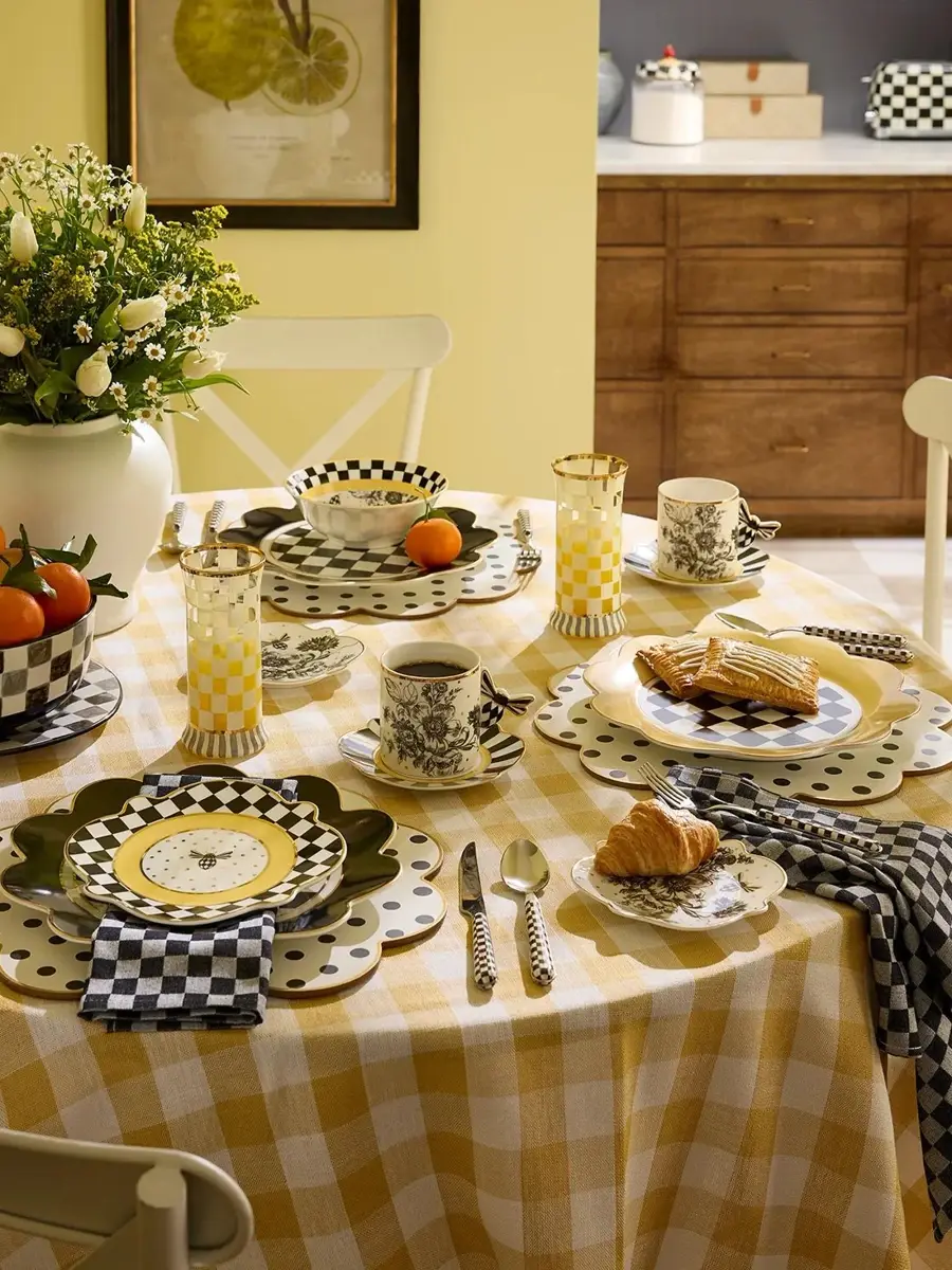 MacKenzie-Childs Bee Toile Bread & Butter Plate | Thumbnail 3 MacKenzie-Childs Bee Toile Bread & Butter Plate | Thumbnail 3