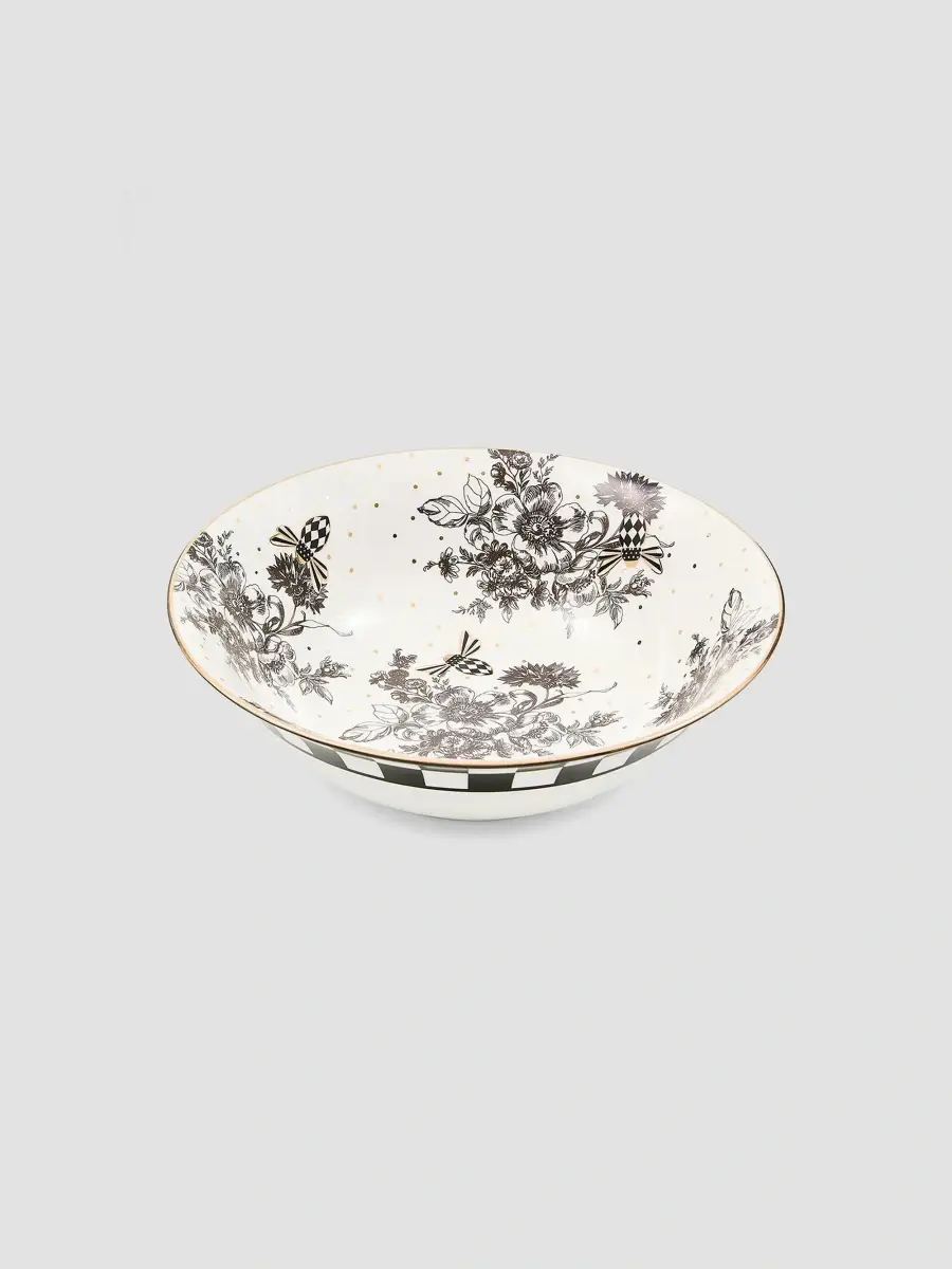 MacKenzie-Childs Bee Toile Ceramic Serving Bowl | Thumbnail 2 MacKenzie-Childs Bee Toile Ceramic Serving Bowl | Thumbnail 2