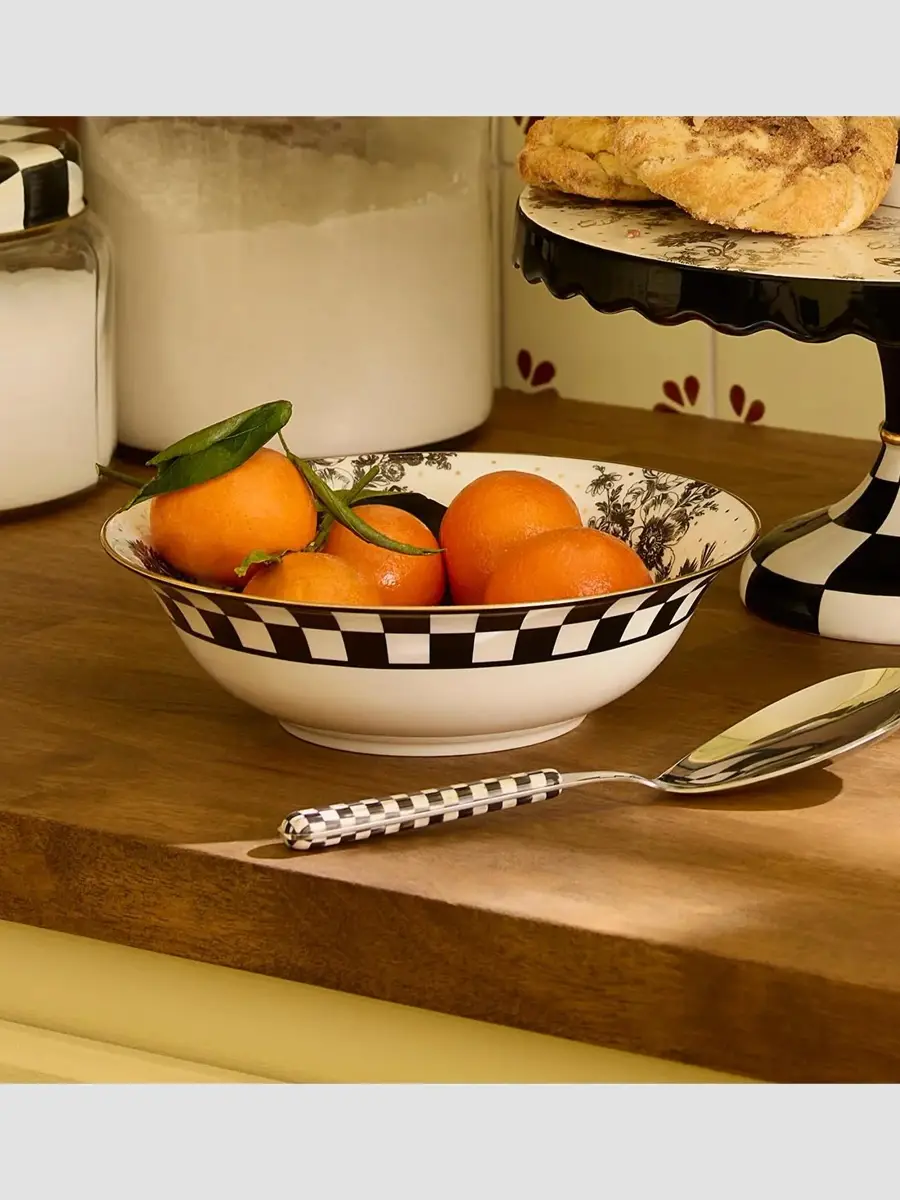 MacKenzie-Childs Bee Toile Ceramic Serving Bowl | Thumbnail 4 MacKenzie-Childs Bee Toile Ceramic Serving Bowl | Thumbnail 4