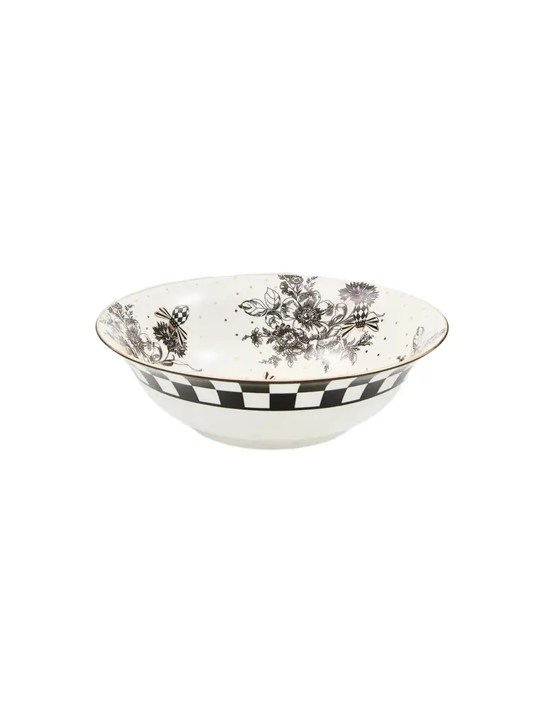 MacKenzie-Childs Bee Toile Ceramic Serving Bowl