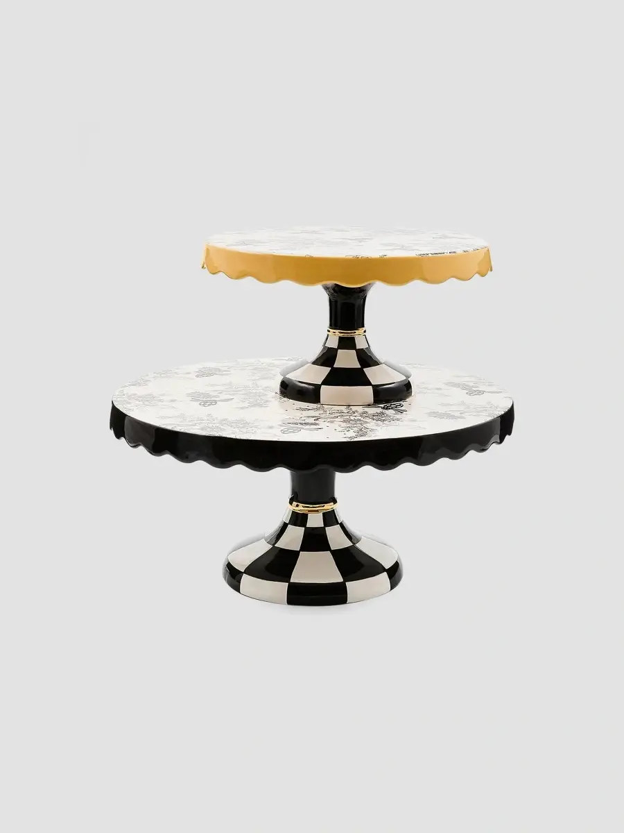 MacKenzie-Childs Bee Toile Large Ceramic Cake Stand | Thumbnail 2 MacKenzie-Childs Bee Toile Large Ceramic Cake Stand | Thumbnail 2