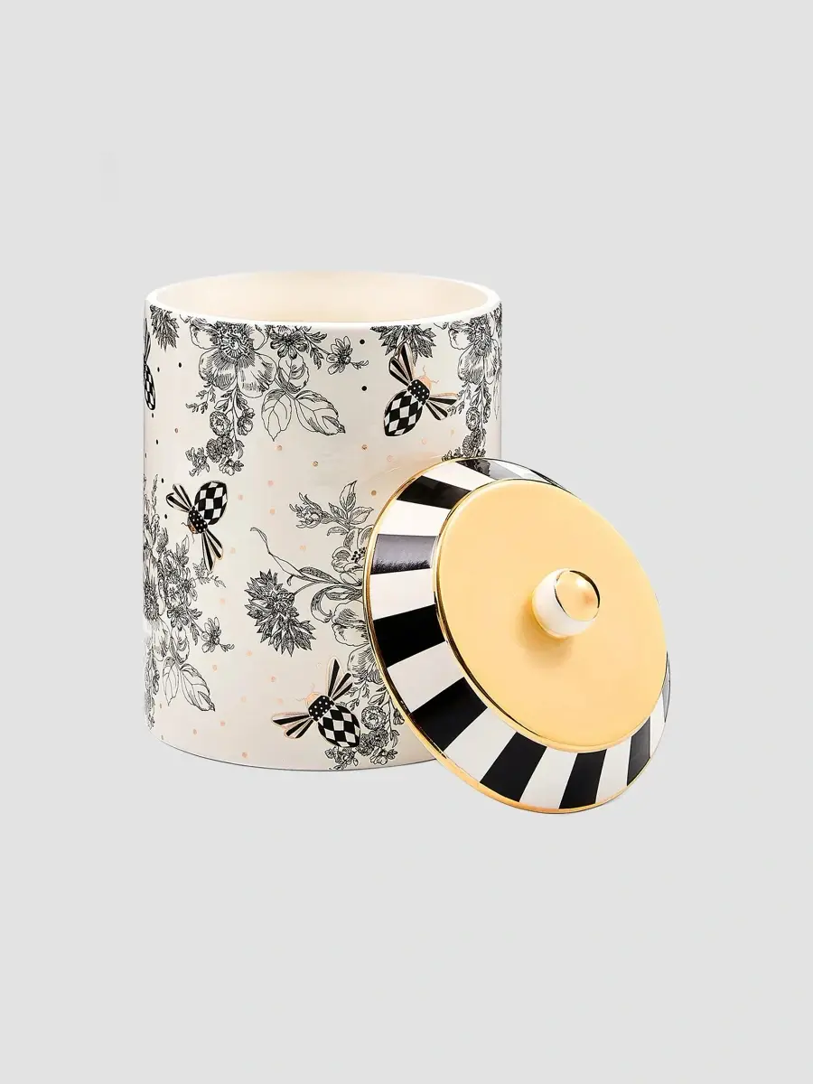 MacKenzie-Childs Bee Toile Ceramic Canister | Thumbnail 2 MacKenzie-Childs Bee Toile Ceramic Canister | Thumbnail 2