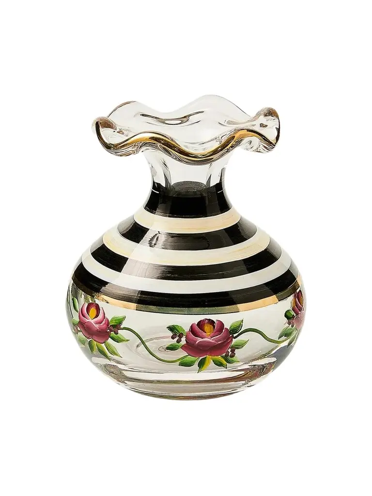 MacKenzie-Childs Carnival Bud Glass Vase