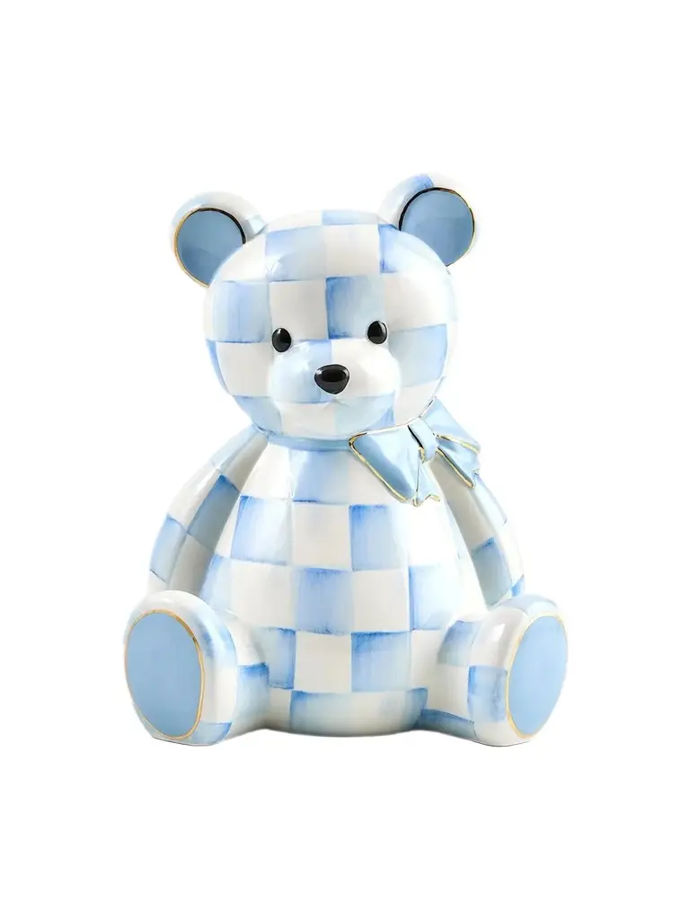 Sky Check Bear Ceramic Coin Bank Sky Check Bear Ceramic Coin Bank