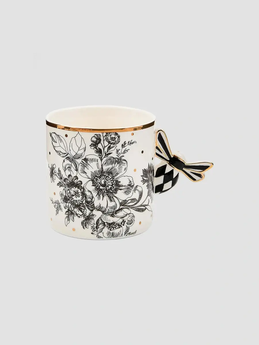 MacKenzie-Childs Bee Toile Ceramic Mug & Saucer Set | Thumbnail 2 MacKenzie-Childs Bee Toile Ceramic Mug & Saucer Set | Thumbnail 2