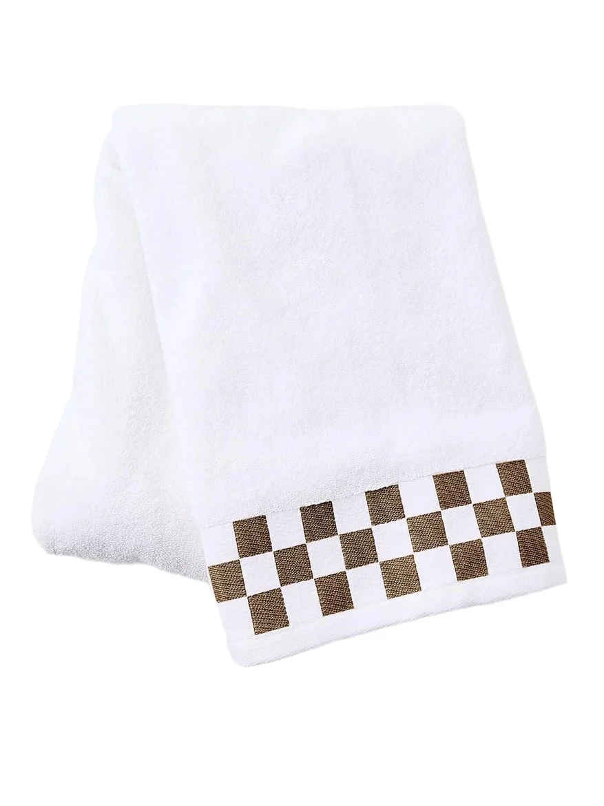 MacKenzie-Childs Check Border Bath Towel