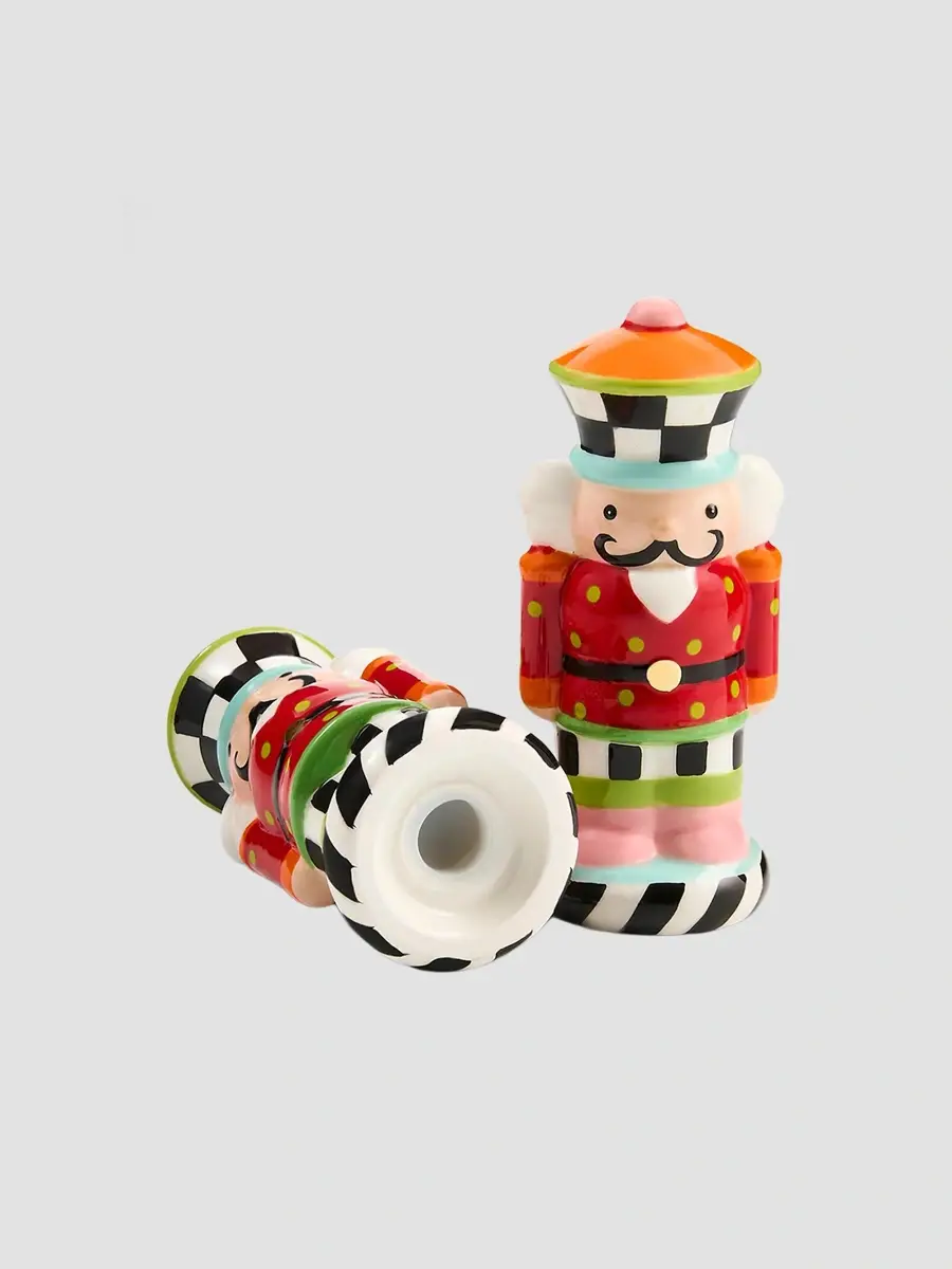 MacKenzie-Childs Confetti Christmas Nutcracker Salt & Pepper Shakers | Thumbnail 2 MacKenzie-Childs Confetti Christmas Nutcracker Salt & Pepper Shakers | Thumbnail 2