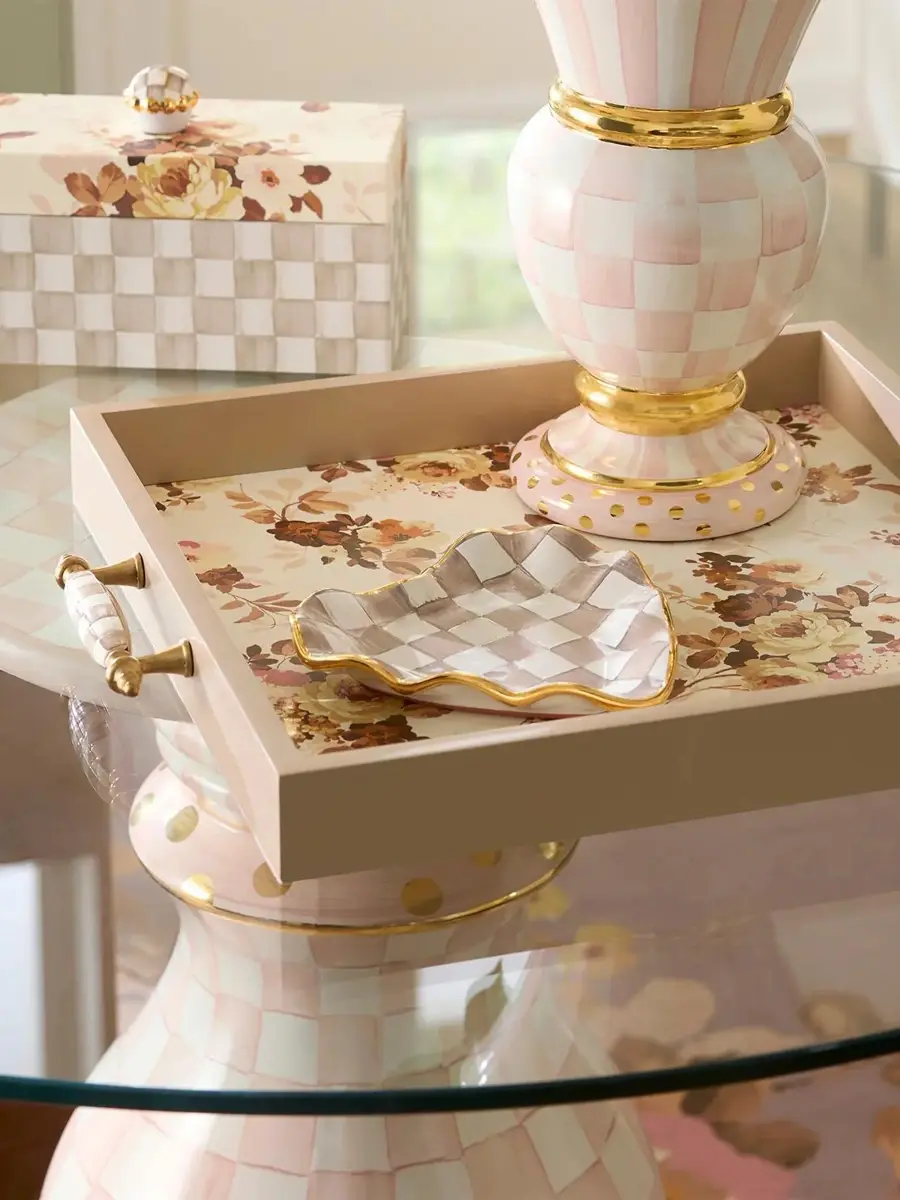 MacKenzie-Childs Mocha Check Ceramic Dish | Thumbnail 3
