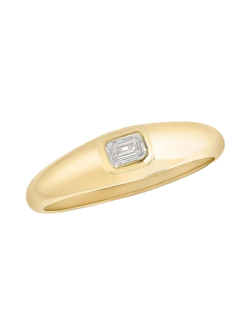 Women's 14K Yellow Gold & 0.20 TCW Diamond Ring
