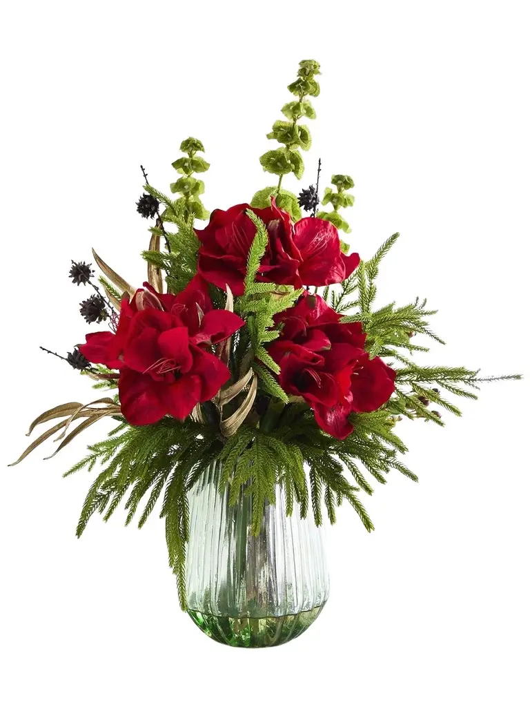 TC Floral Artificial Christmas 27" Floral Arrangement