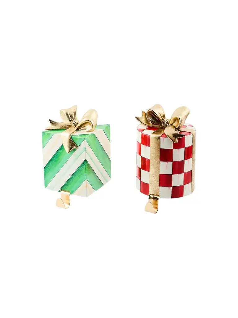 Check It Out 2-Piece Gift Stocking Holder Set Check It Out 2-Piece Gift Stocking Holder Set