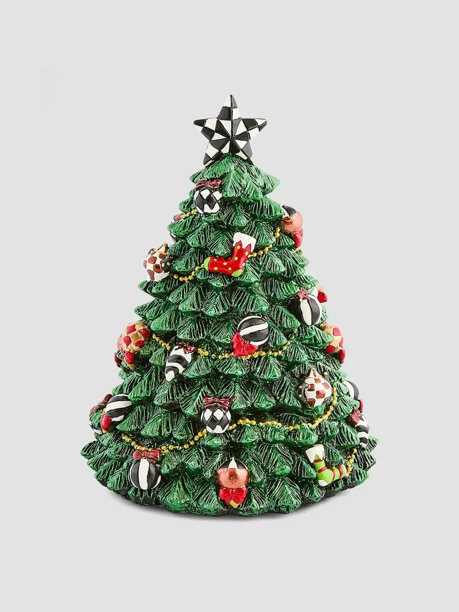 MacKenzie-Childs Courtly Christmas Tree Rotating Music Box | Thumbnail 2 MacKenzie-Childs Courtly Christmas Tree Rotating Music Box | Thumbnail 2