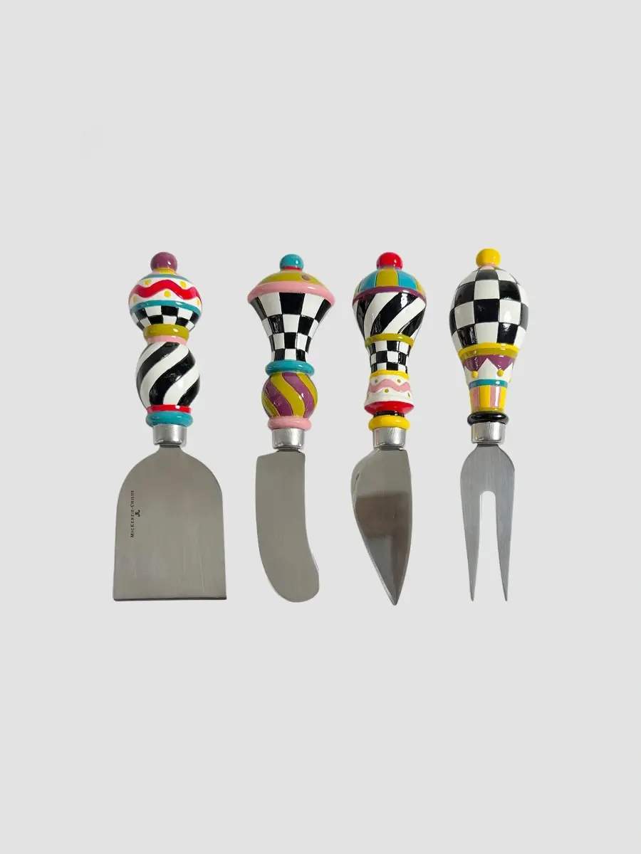 MacKenzie-Childs Jubilee 4-Piece Cheese Knife Set | Thumbnail 2 MacKenzie-Childs Jubilee 4-Piece Cheese Knife Set | Thumbnail 2